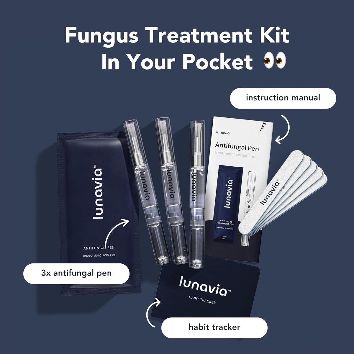 lunavia™ Antifungal Pen 3-Pack Twist Pen (9ML Volume)